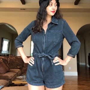 Free people zip up jumpsuit